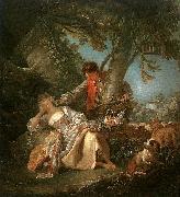 Francois Boucher The Sleeping Shepherdess oil painting